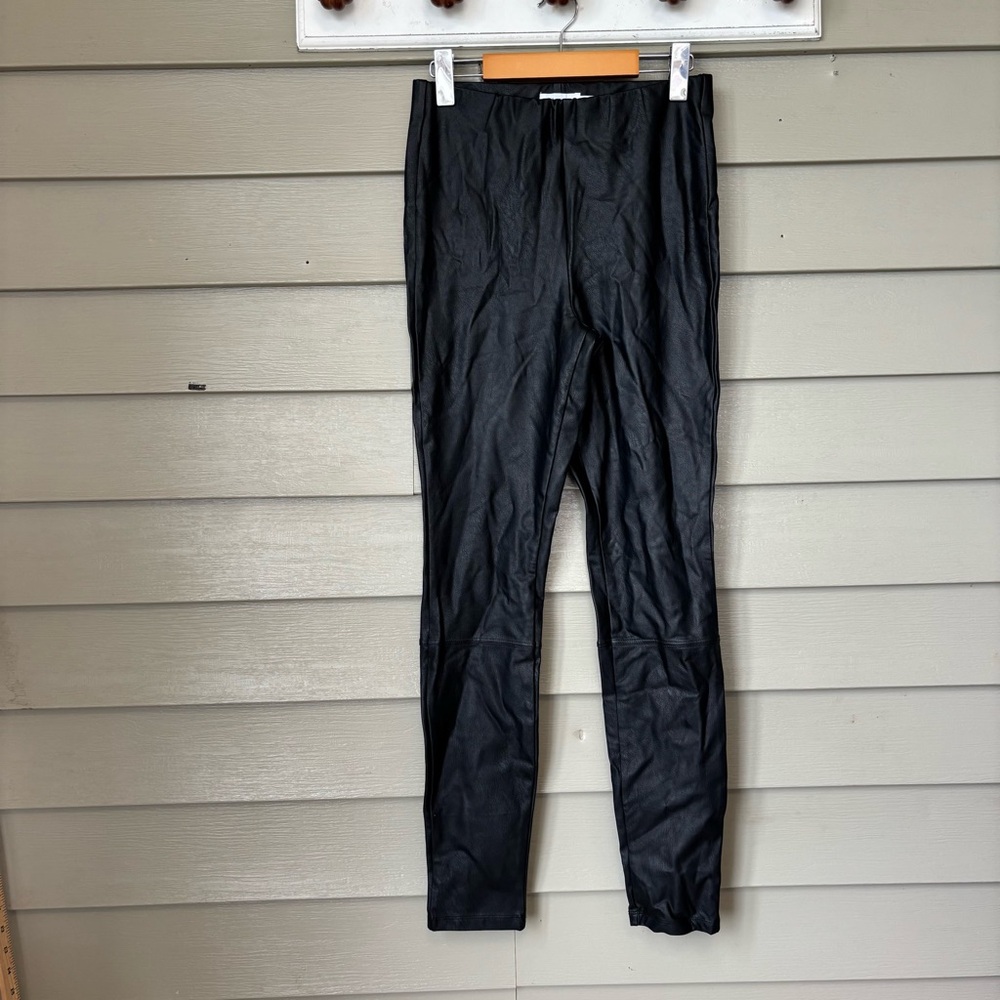 Good American Black Skinny faux leather Pants